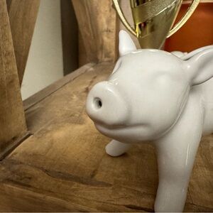 White Ceramic Pig creamer